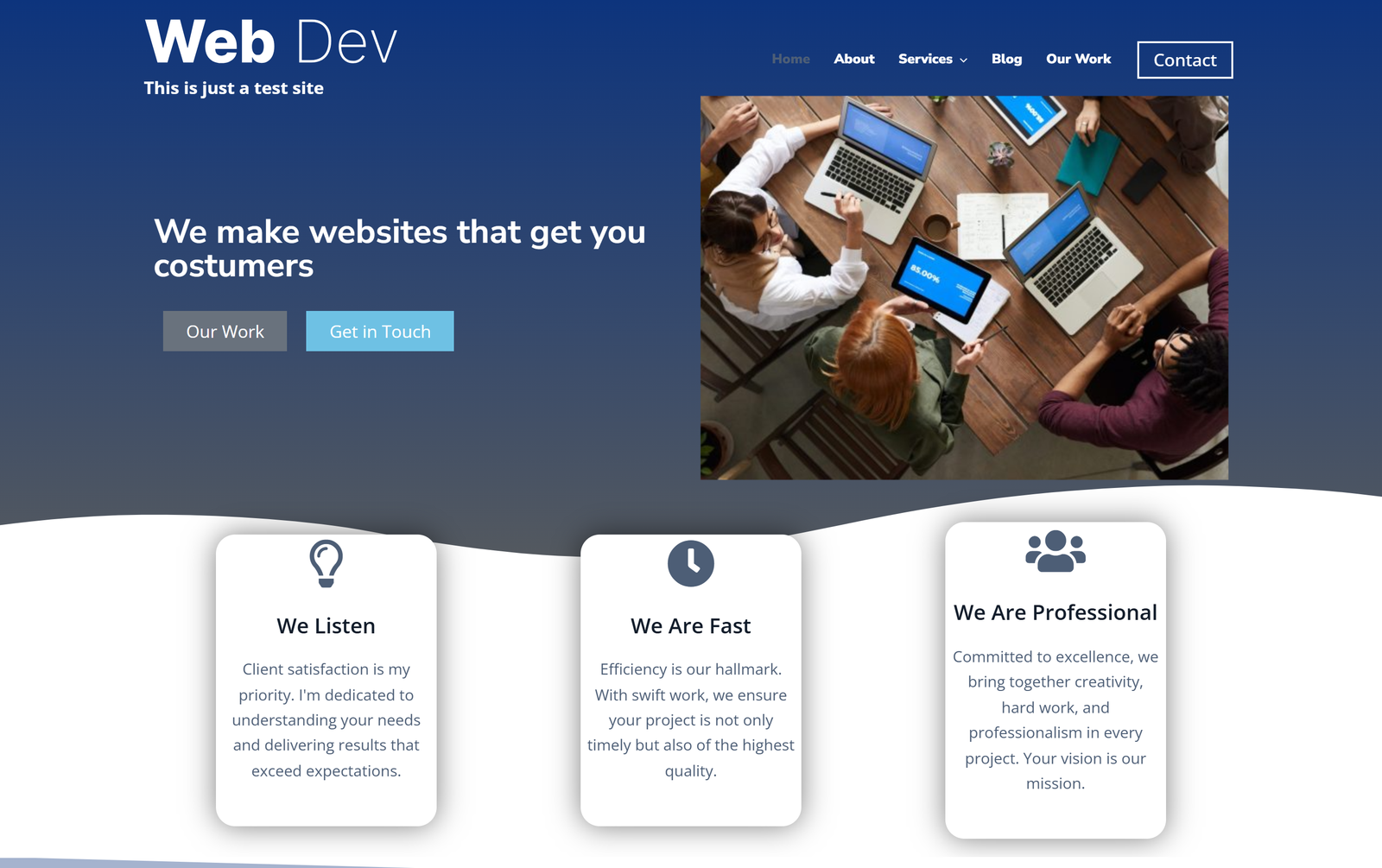 Web Dev Agency Site