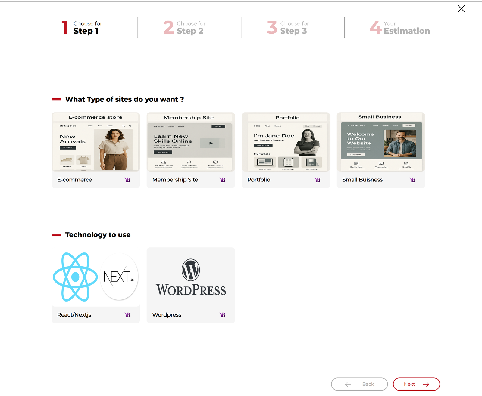 Custom Multi-Step Price Estimator Plugin - WordPress