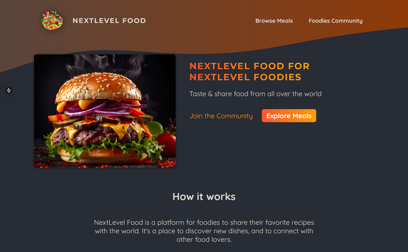 Foodies - Meal Sharing App (Next.js)